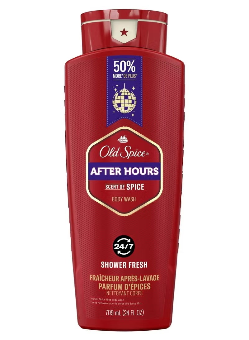 After Hours Scent of spice Body Wash Shower Fresh 24/7 709ML